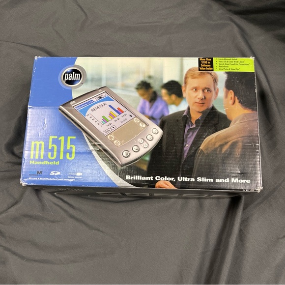 Palm Handheld m515 with Black Leather Case - Picture 6 of 7